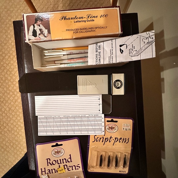 Rexel Calligraphy Pen Set with Lettering Guide- - Picture 3 of 7